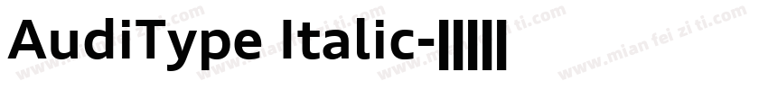 AudiType Italic字体转换